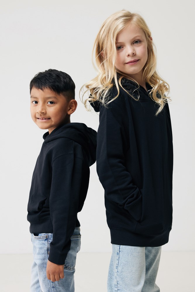 IQONIQ Yengo KidsHoodie mit Seitentaschen aus rec. Baumwolle