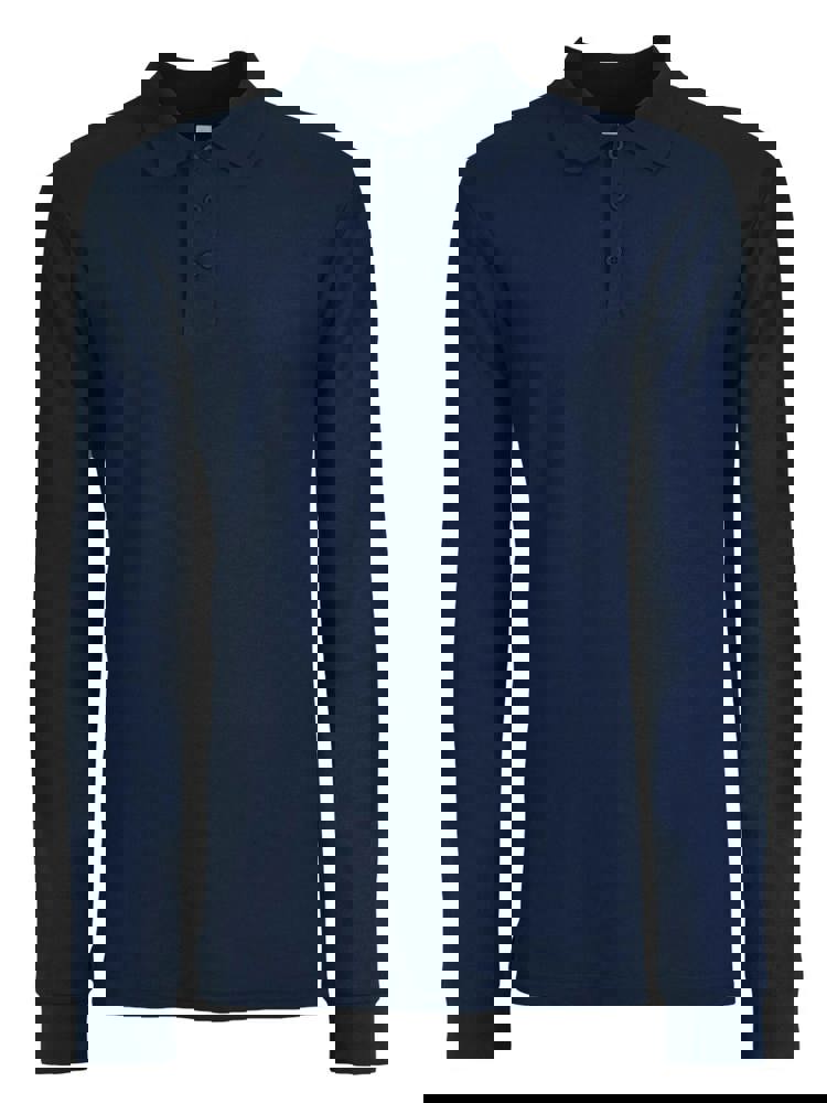  BS Evolution Langarm Polo, 180 gr/m² - Navy (PMS 5395C)