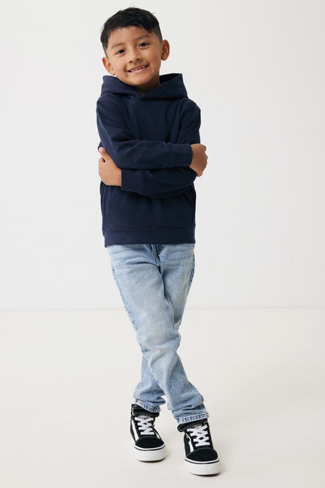 IQONIQ Yengo KidsHoodie mit Seitentaschen aus rec. Baumwolle