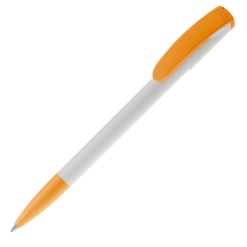 Kugelschreiber Deniro Hardcolour - Weiss / Orange