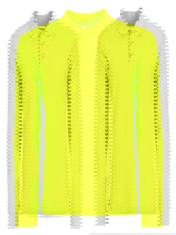  BS Evolution Langarm Polo, 180 gr/m² - Safety Yellow (13-0630 TN)
