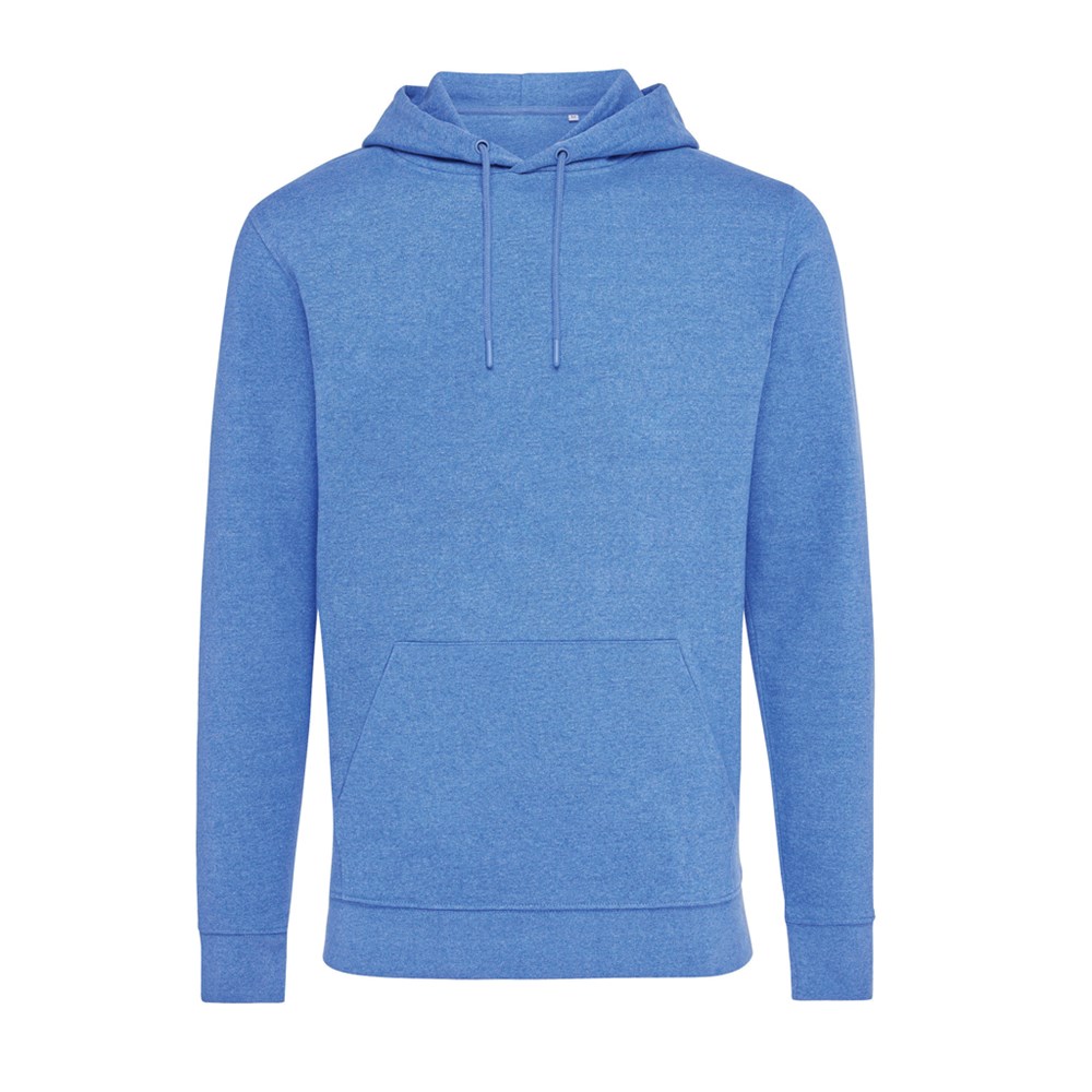 IQONIQ Torres ungefärbter Hoodie aus recycelter Baumwolle - heather blue (± PMS heather blue)