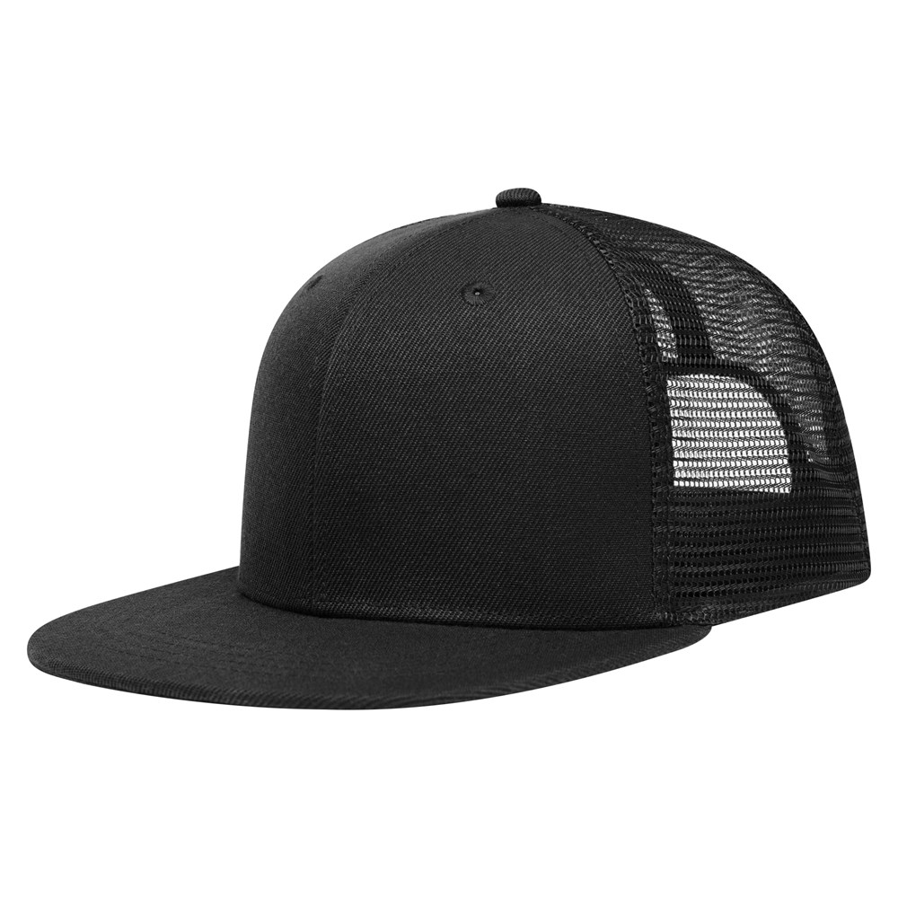  Trucker Cap High Profile - Retail - Schwarz (Black) / Schwarz