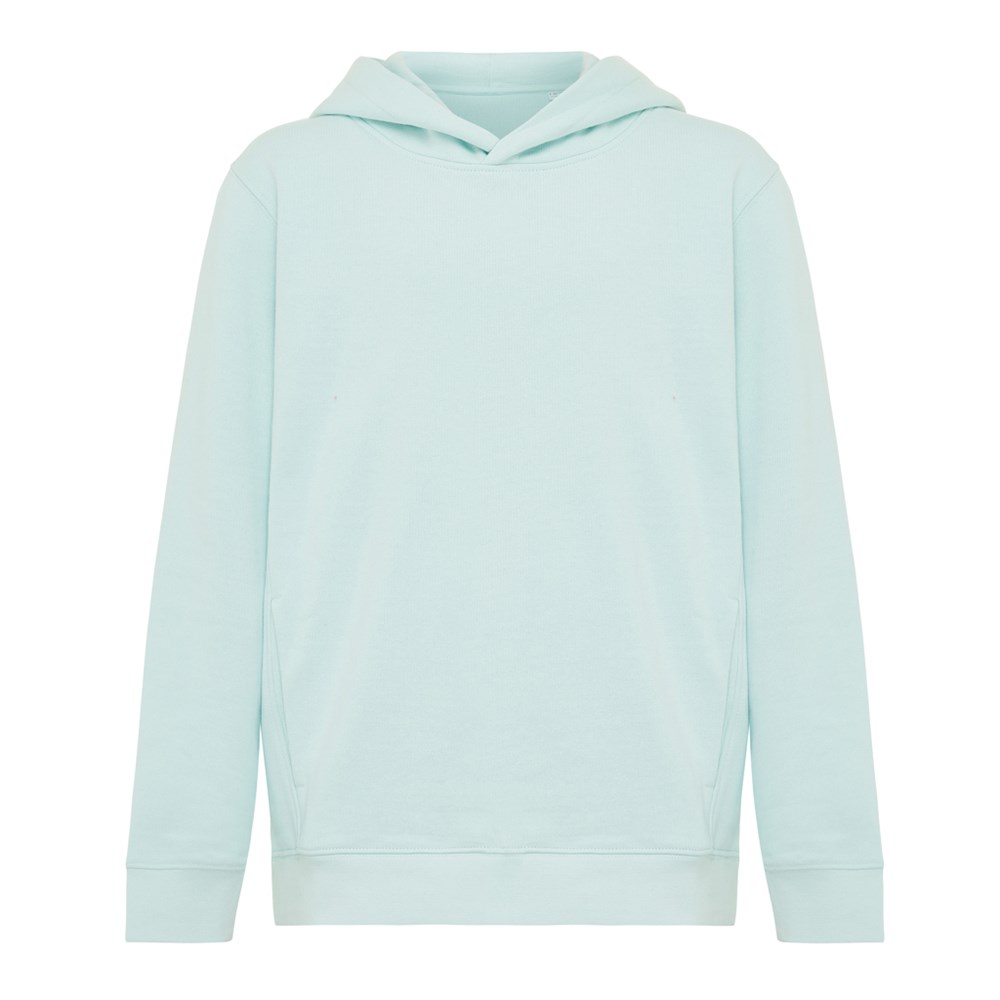 IQONIQ Yengo KidsHoodie mit Seitentaschen aus rec. Baumwolle - crushed mint (± PMS 12-5410 TCX)