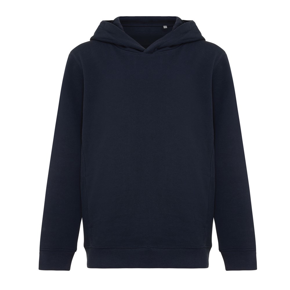 IQONIQ Yengo KidsHoodie mit Seitentaschen aus rec. Baumwolle - navy blau (± PMS 19-3923TCX)