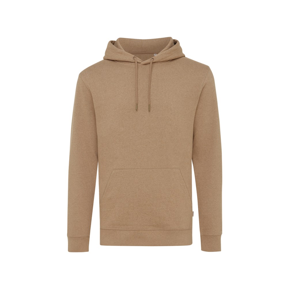 IQONIQ Torres ungefärbter Hoodie aus recycelter Baumwolle - heather brown (± PMS heather brown)