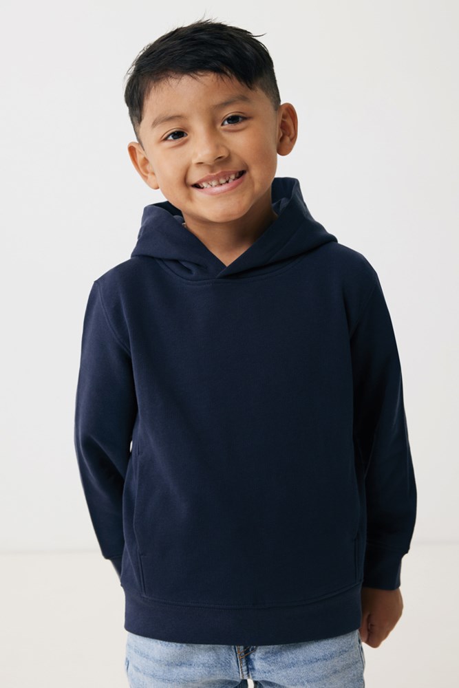 IQONIQ Yengo KidsHoodie mit Seitentaschen aus rec. Baumwolle