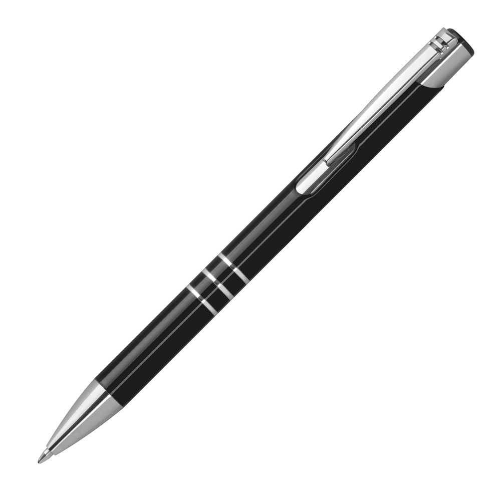 Metall Kugelschreiber lackiert - schwarz