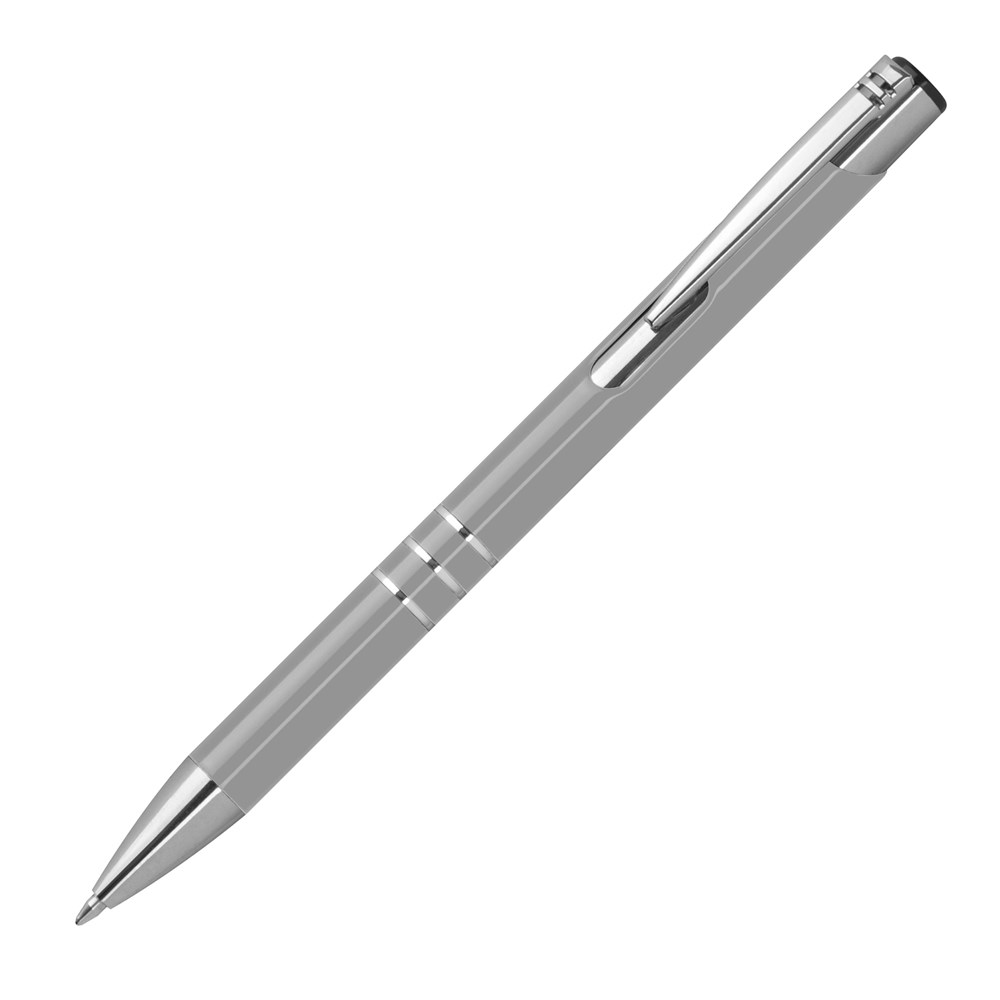 Metall Kugelschreiber lackiert - silbergrau