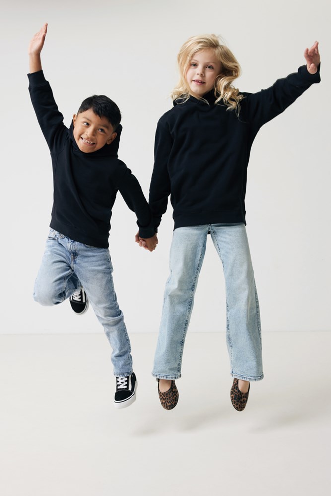 IQONIQ Yengo KidsHoodie mit Seitentaschen aus rec. Baumwolle