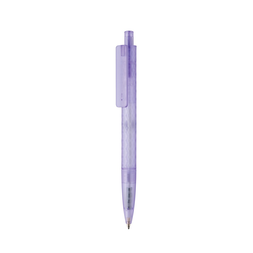 X3 Frosted-Pen aus GRS recyceltem PC - lila (± PMS 270)
