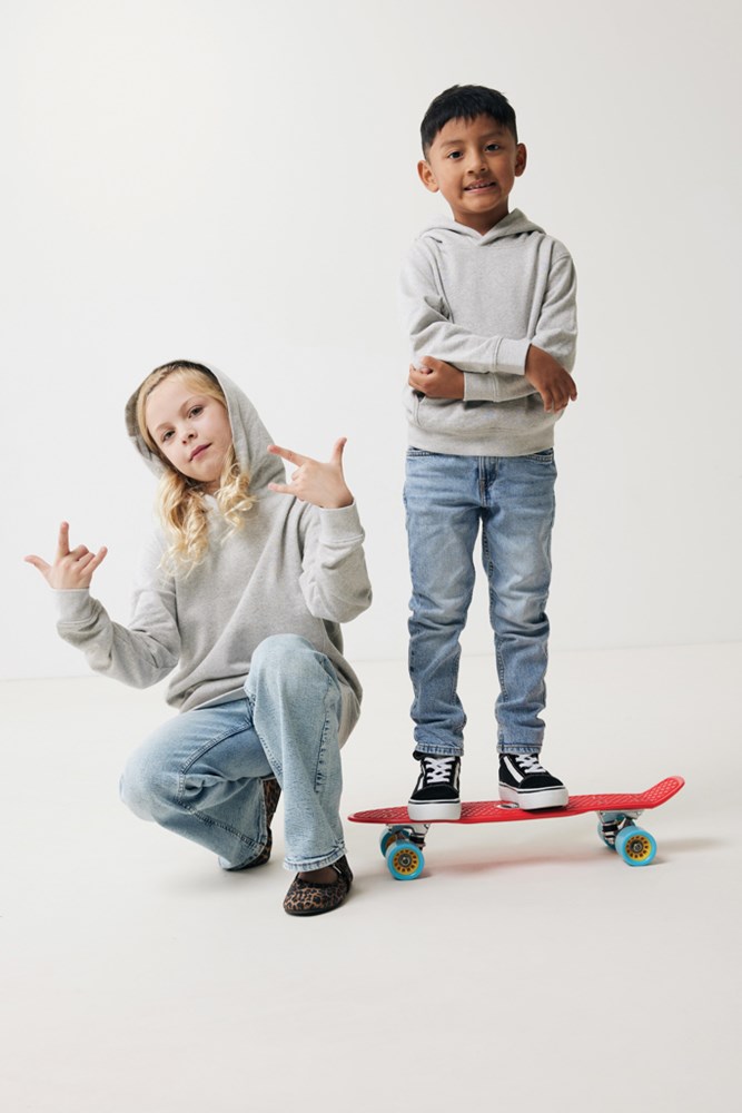 IQONIQ Yengo KidsHoodie mit Seitentaschen aus rec. Baumwolle