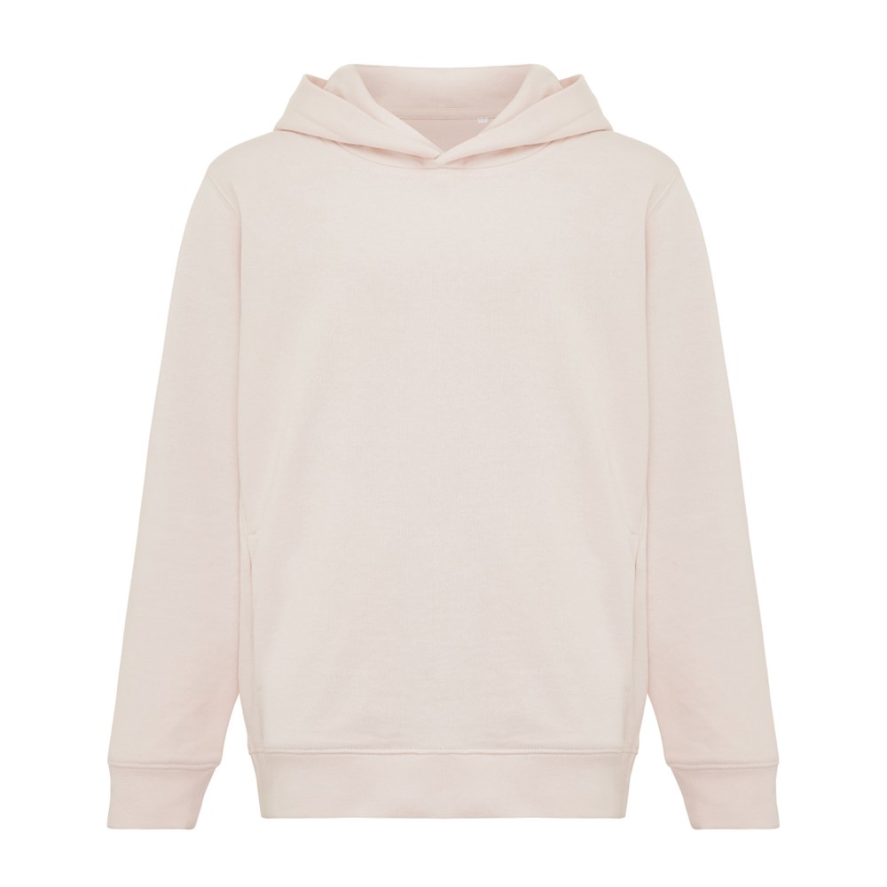 IQONIQ Yengo KidsHoodie mit Seitentaschen aus rec. Baumwolle - cloud pink (± PMS 11-1408 TCX)